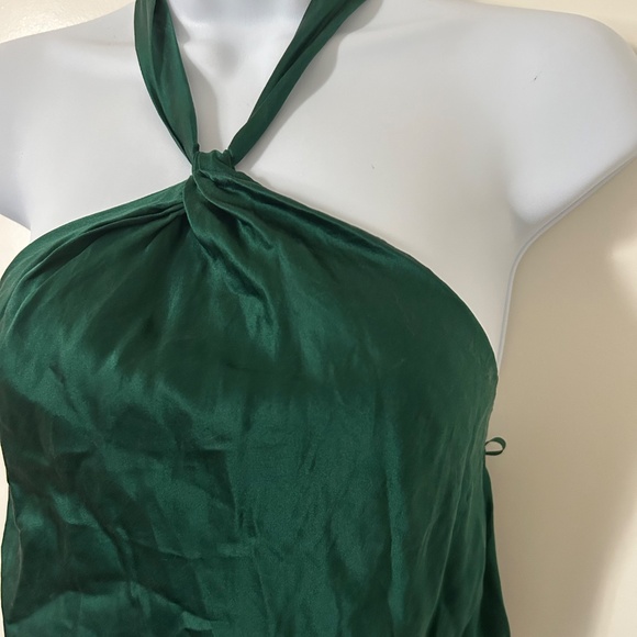 BCBG Maxazria Green 100% Silk Dress -Size 4 - Picture 3 of 6